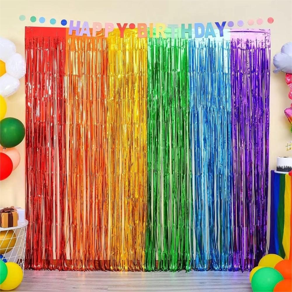 Tinsel Garland Decoration - Cortina de Flecos de Lentejuelas para