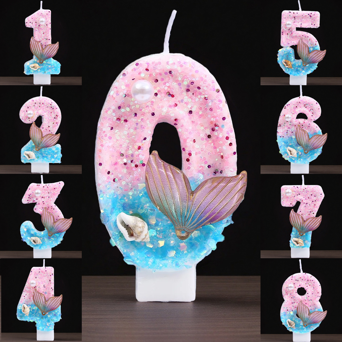 Holiday Candle Set - Velas de Cumpleaños Digitales Creativas con