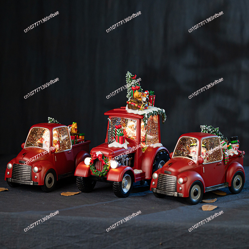 Snow Globe Musical - Adorno decorativo navideño de nuevo estilo,