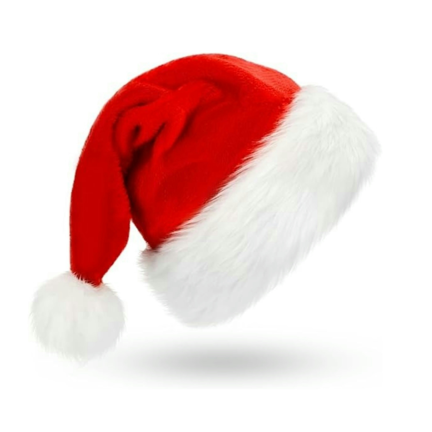 Santa Hat Plush - Conjunto de gorros de Papá Noel
