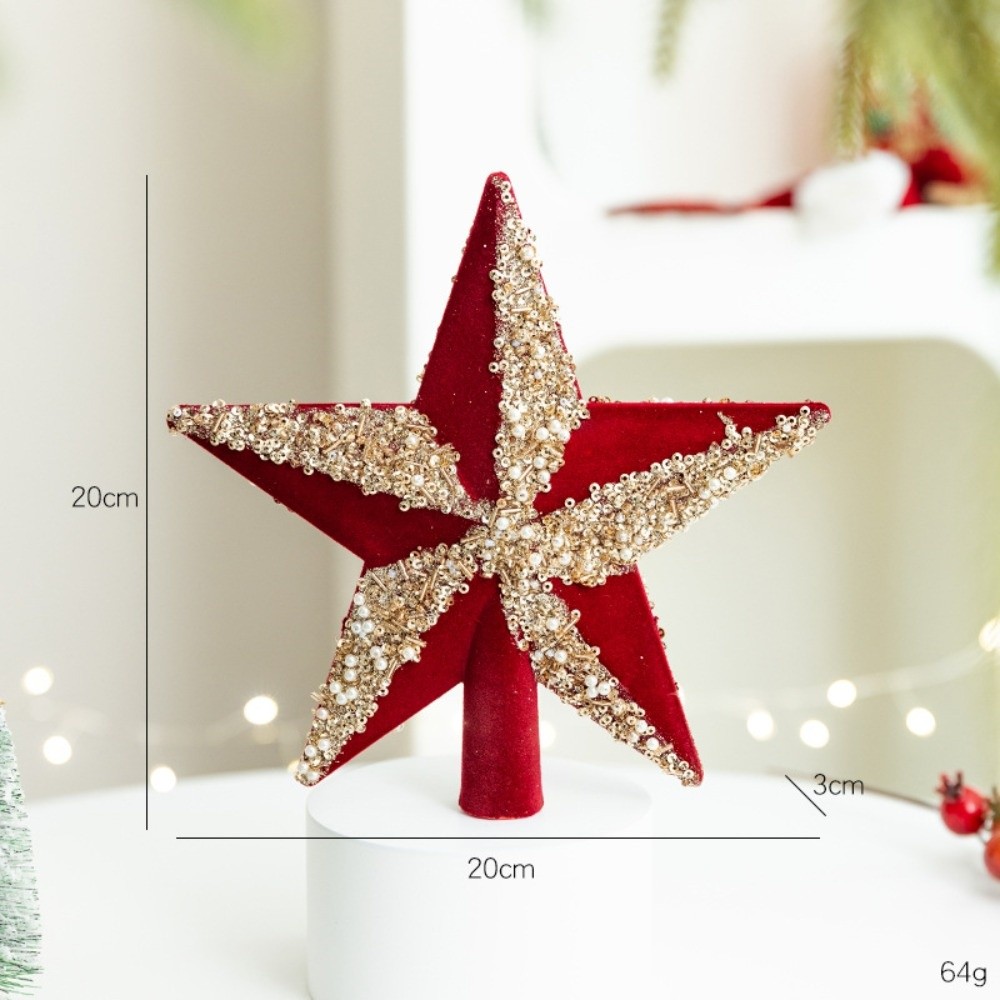 Star Tree Topper - Nuevo árbol de Navidad de 14cm,