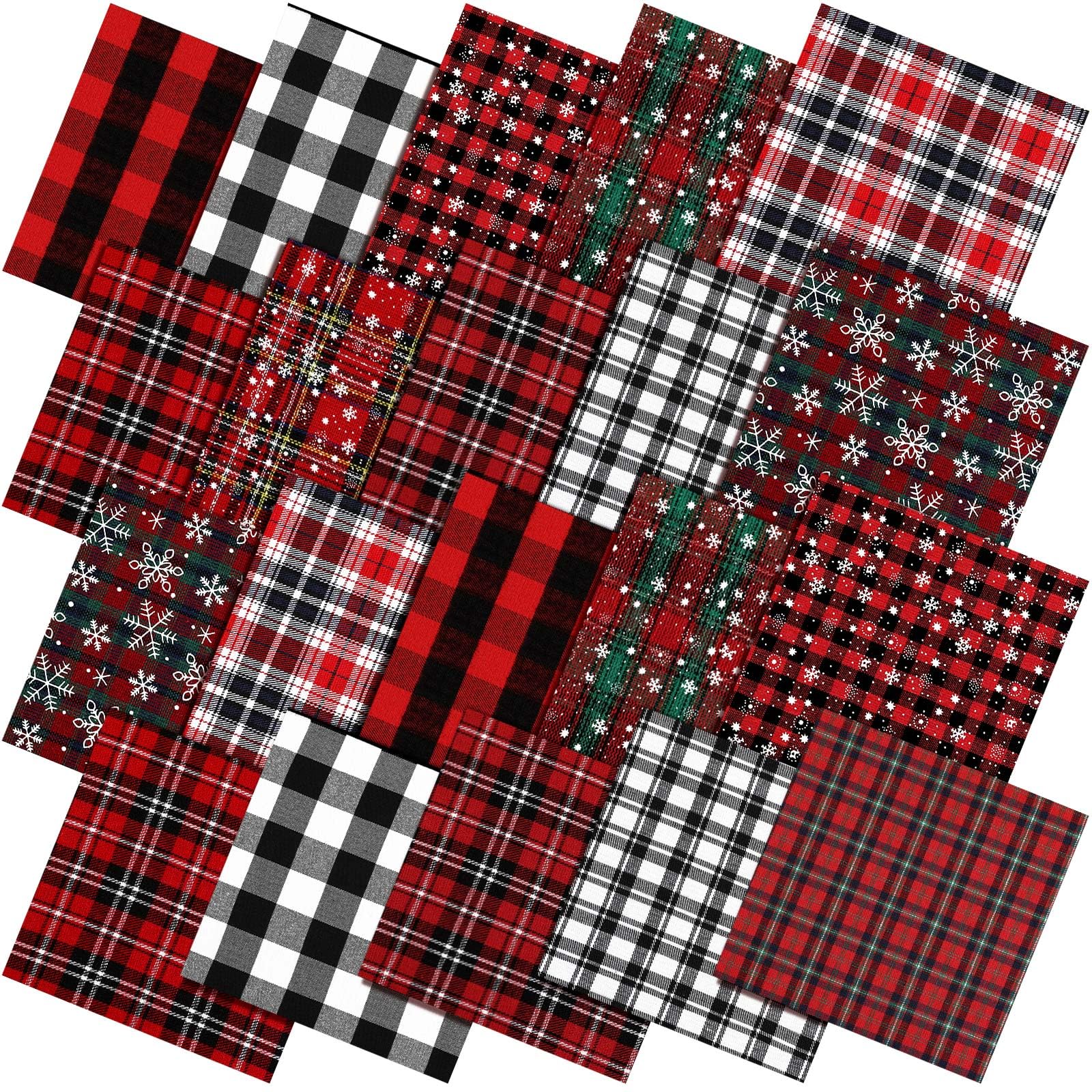 Christmas Throw Blanket - Tela a cuadros navideña, tela de