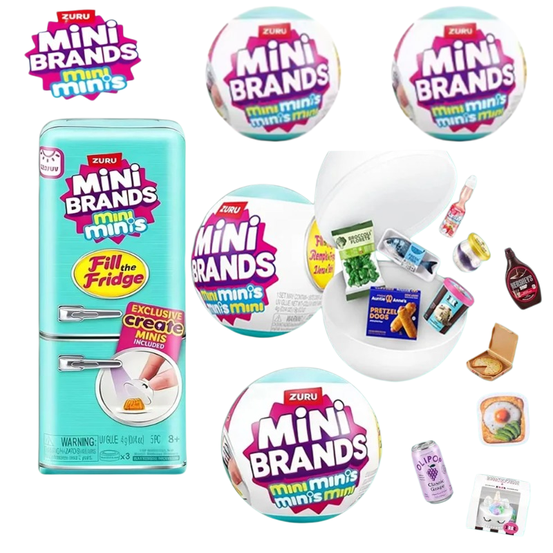 Ornament Ball Set - ZURU Mini Brand Surprise Refrigerator Ball,