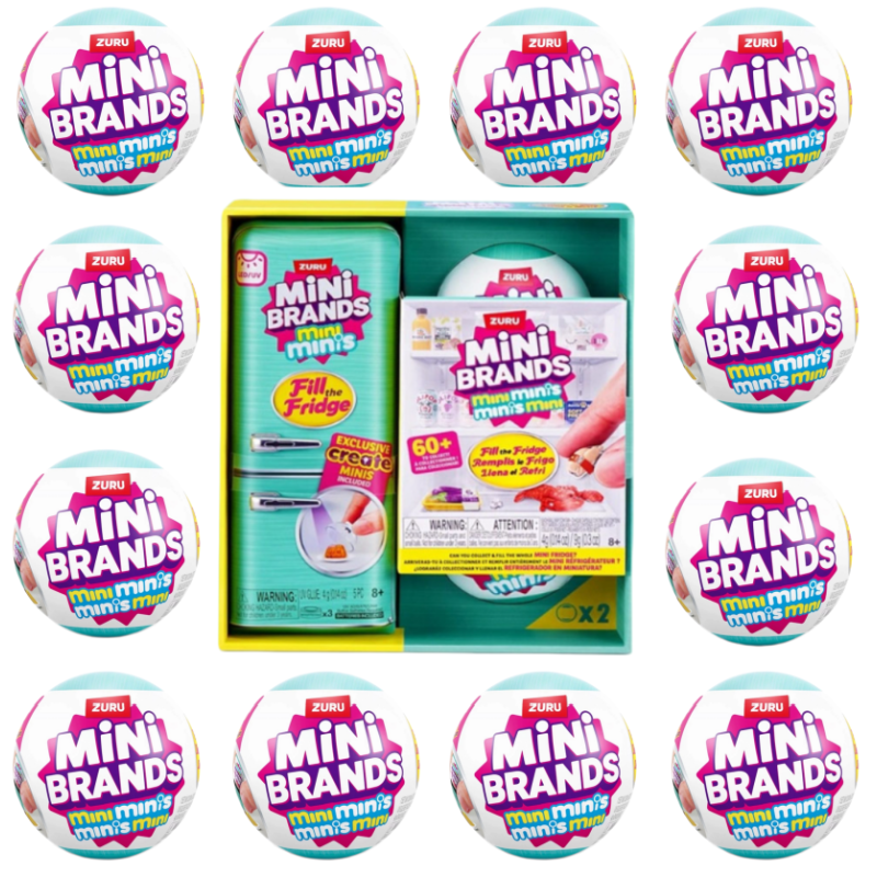 Ornament Ball Set - Zuru Mini Brand Surprise Refrigerator Ball,