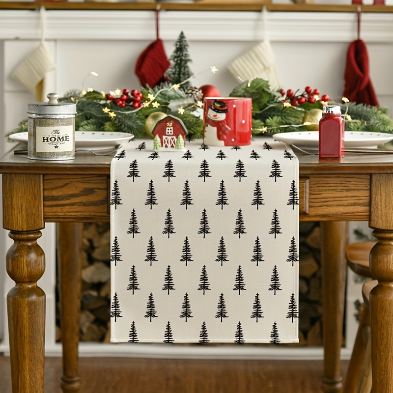 Christmas Table Runner - Camino de mesa de árbol de