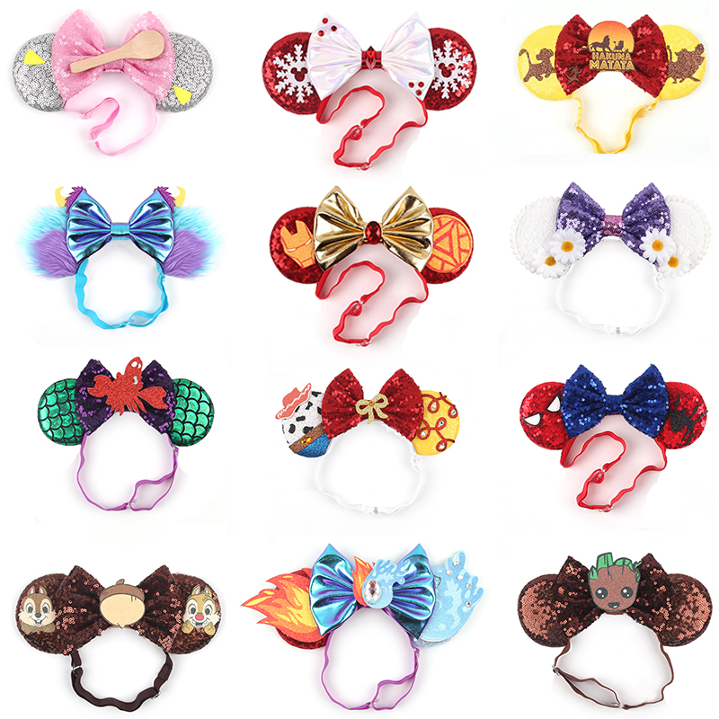 Ribbon Bow Gift - Diadema con orejas de ratón ajustable