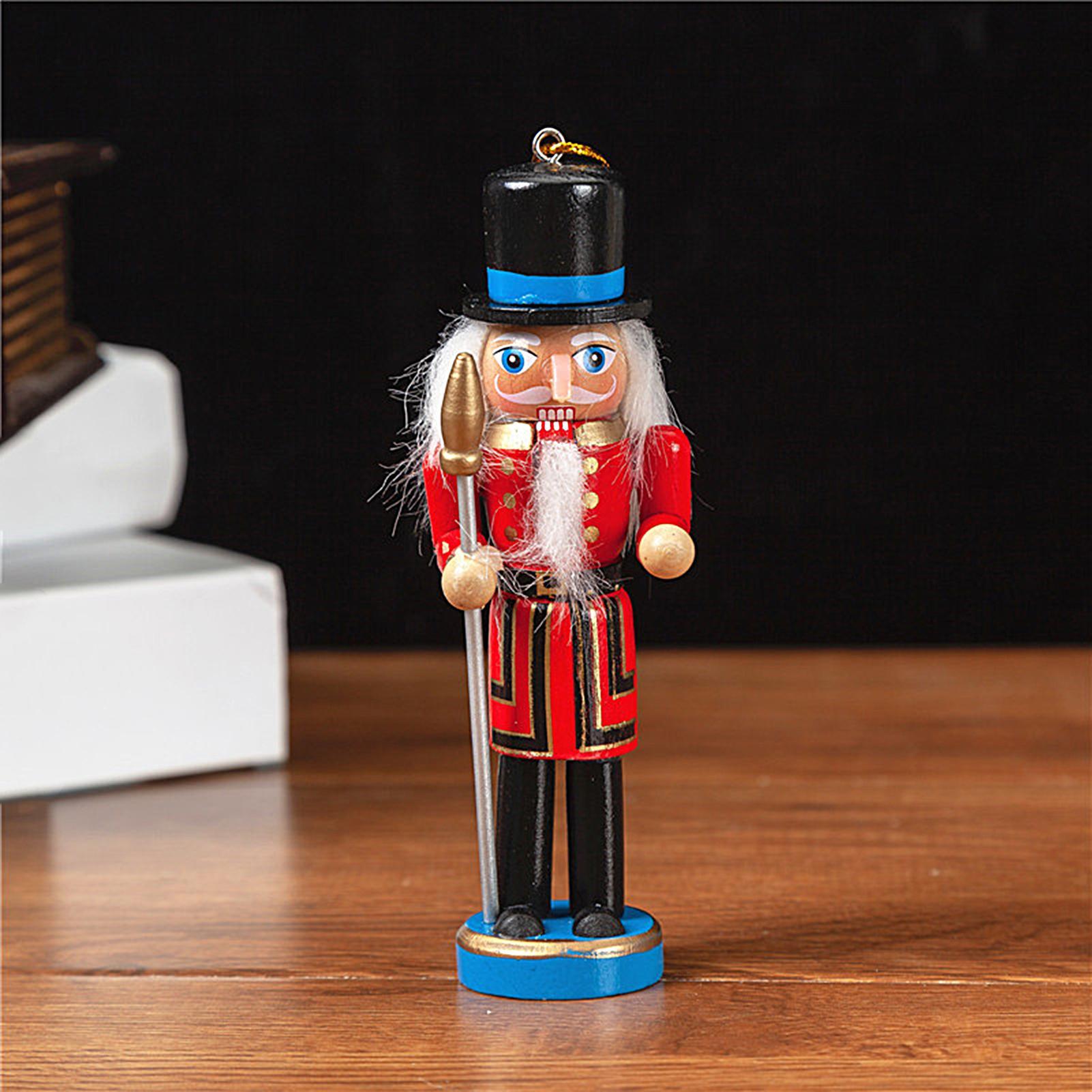 Nutcracker Figurine - Cascanueces Decoración navideña 6 piezas Colgantes