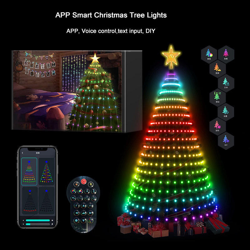 Star Tree Topper - 7FT 400LEDs Luces inteligentes para árbol