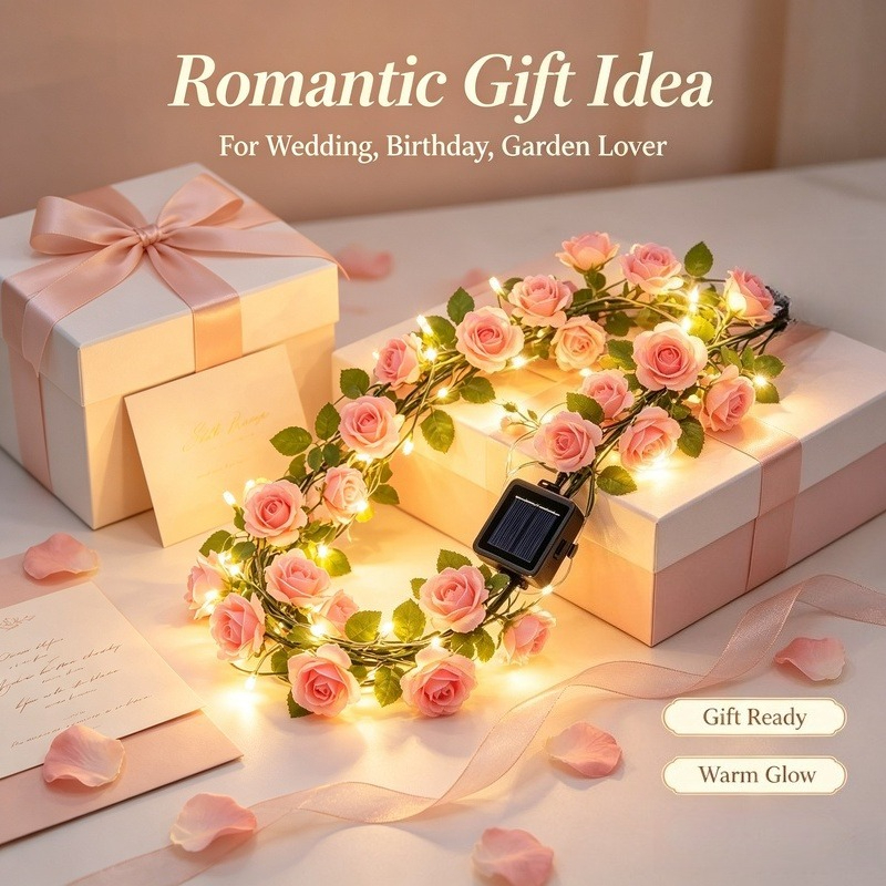 Led Fairy String Lights - Guirnalda de Luces Solares con Forma