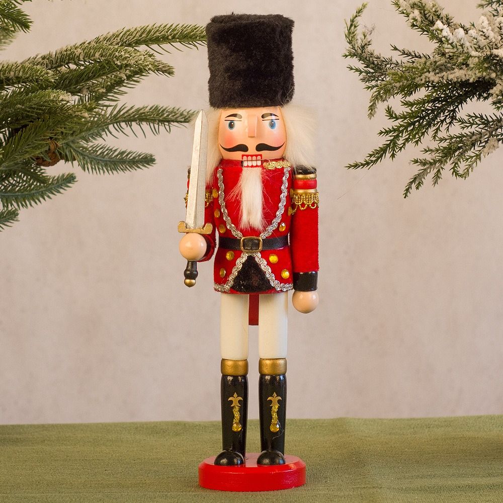 Nutcracker Figurine - Feliz Navidad Vintage Cascanueces de Navidad