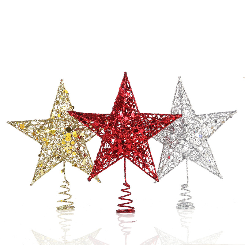 Star Tree Topper - Lentejuelas de estrella de Navidad de