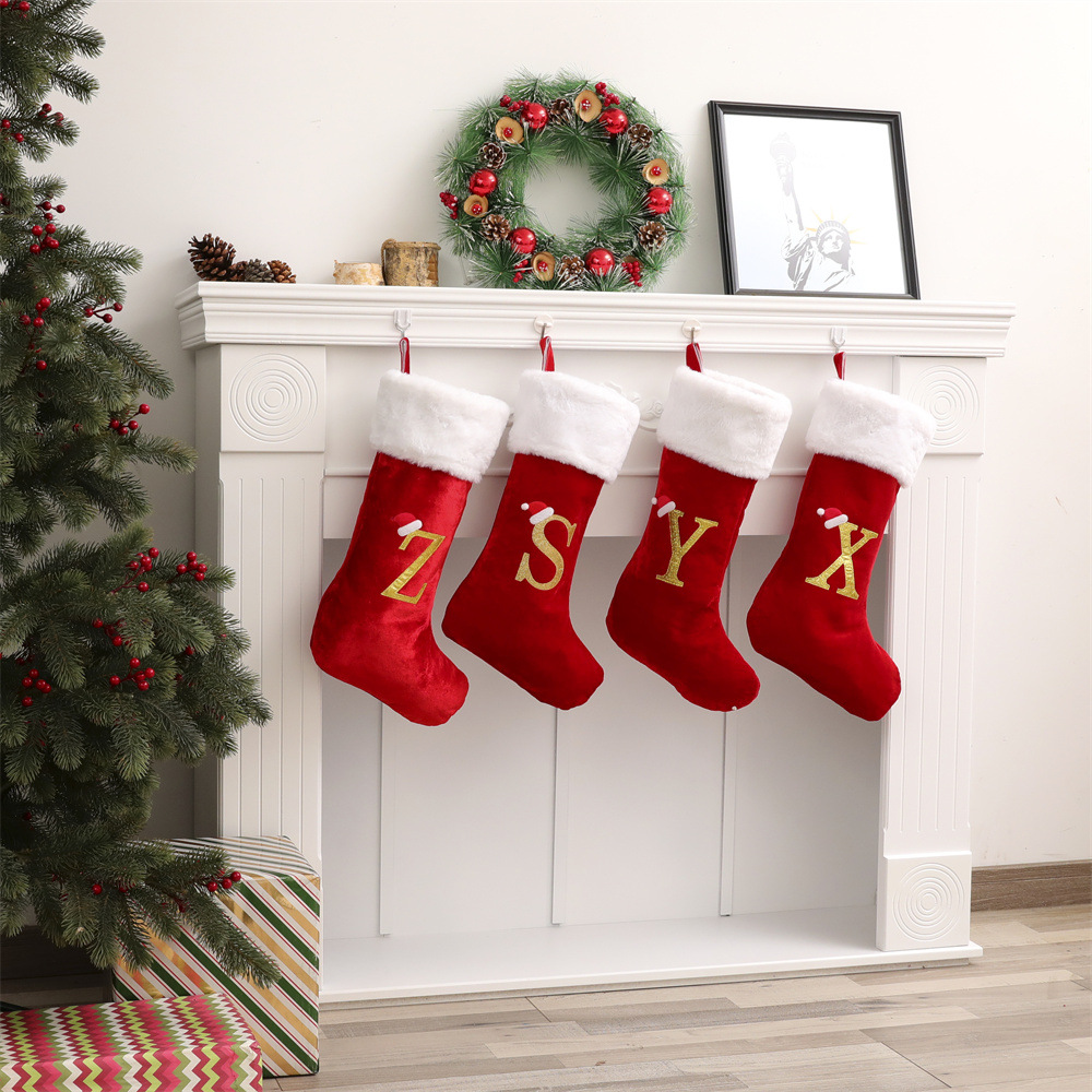 Christmas Stocking Hanging - Nueva bolsa de regalo de calcetín