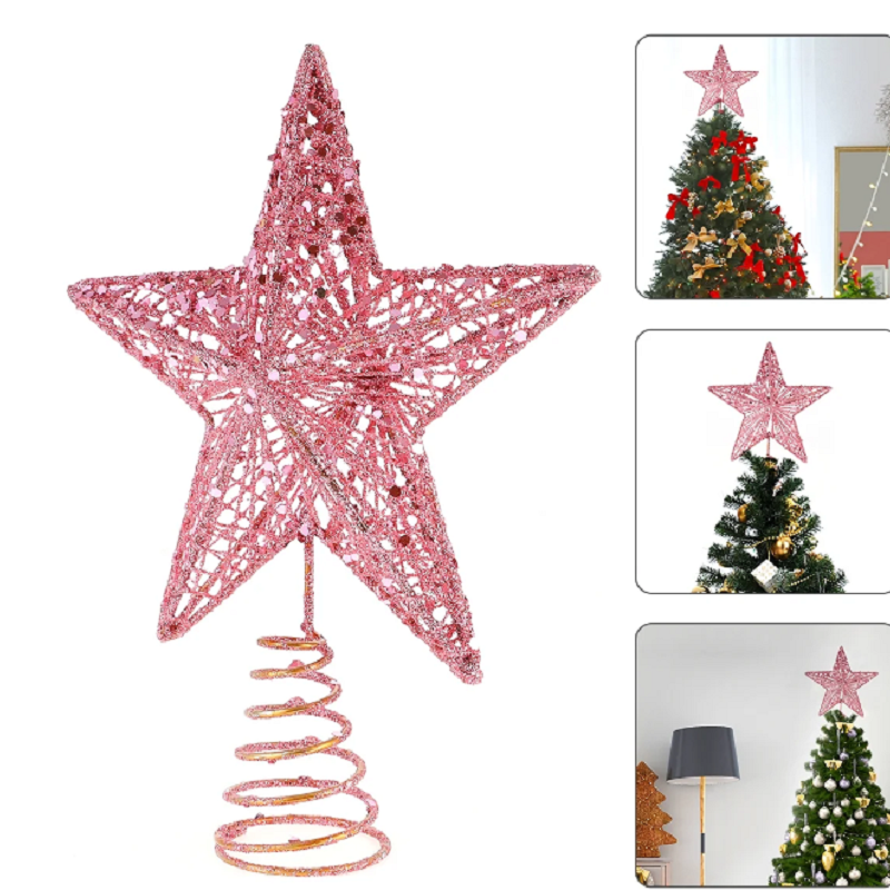 Star Tree Topper - 20 adornos para árbol de Navidad,