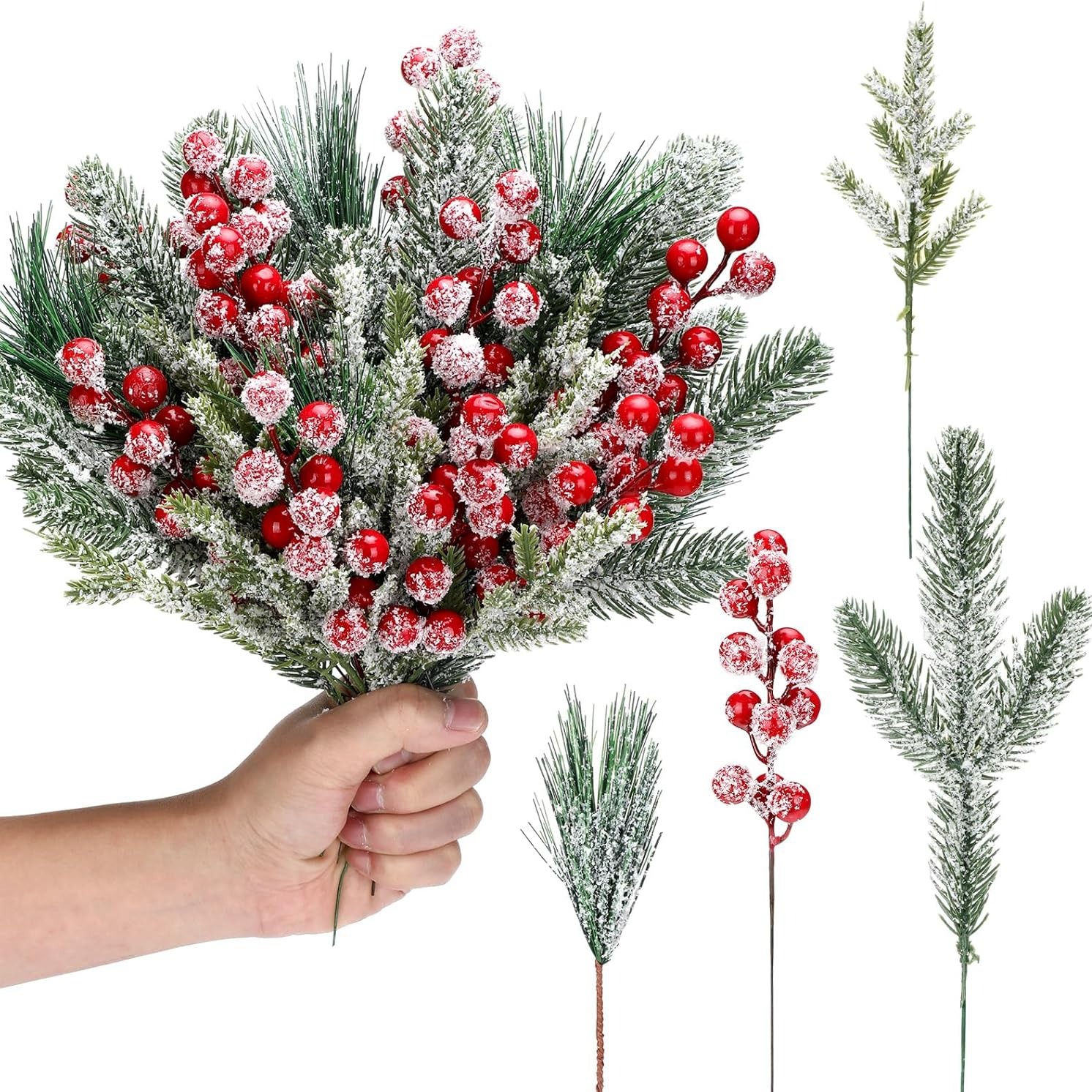 Christmas Wreath Fake - Ramas de pino blanco como la