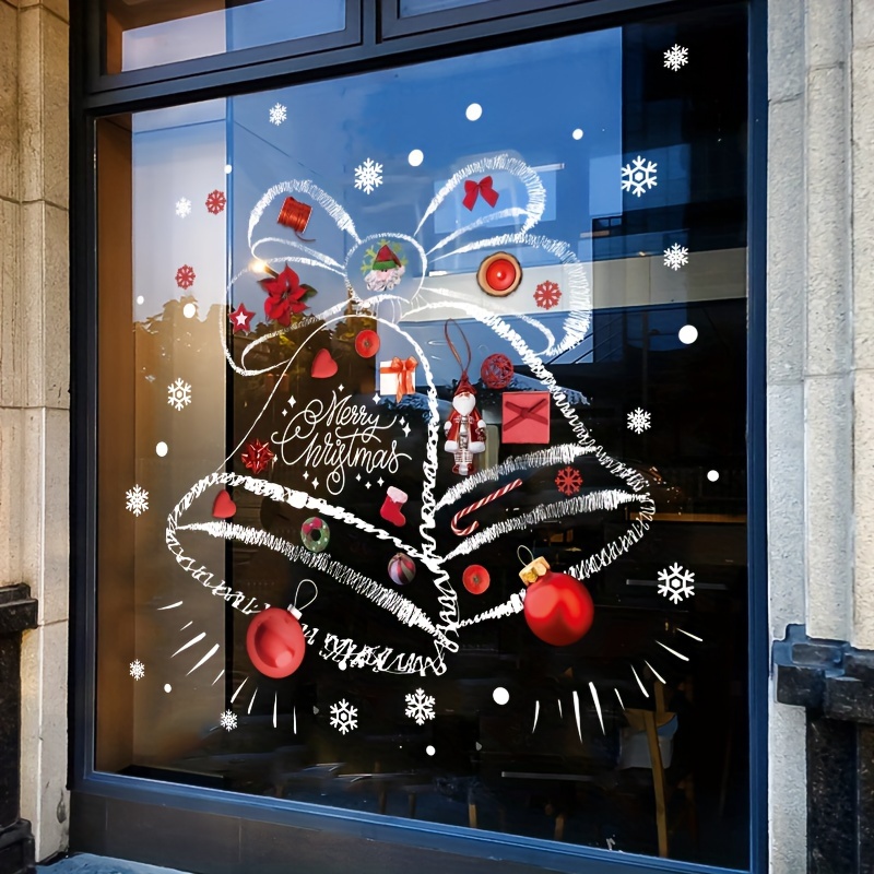 Snowflake Window Decal - Pegatinas Navideñas de Copos de Nieve,