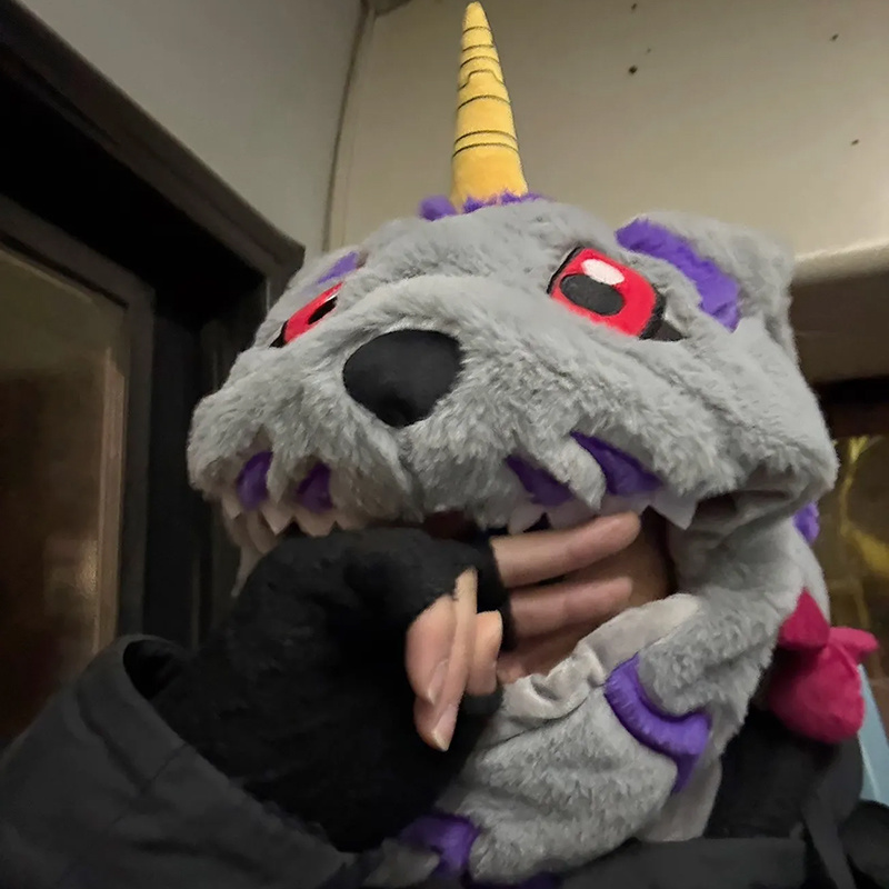 Santa Hat Plush - Animación Digimon Adventure Gabumon sombrero de