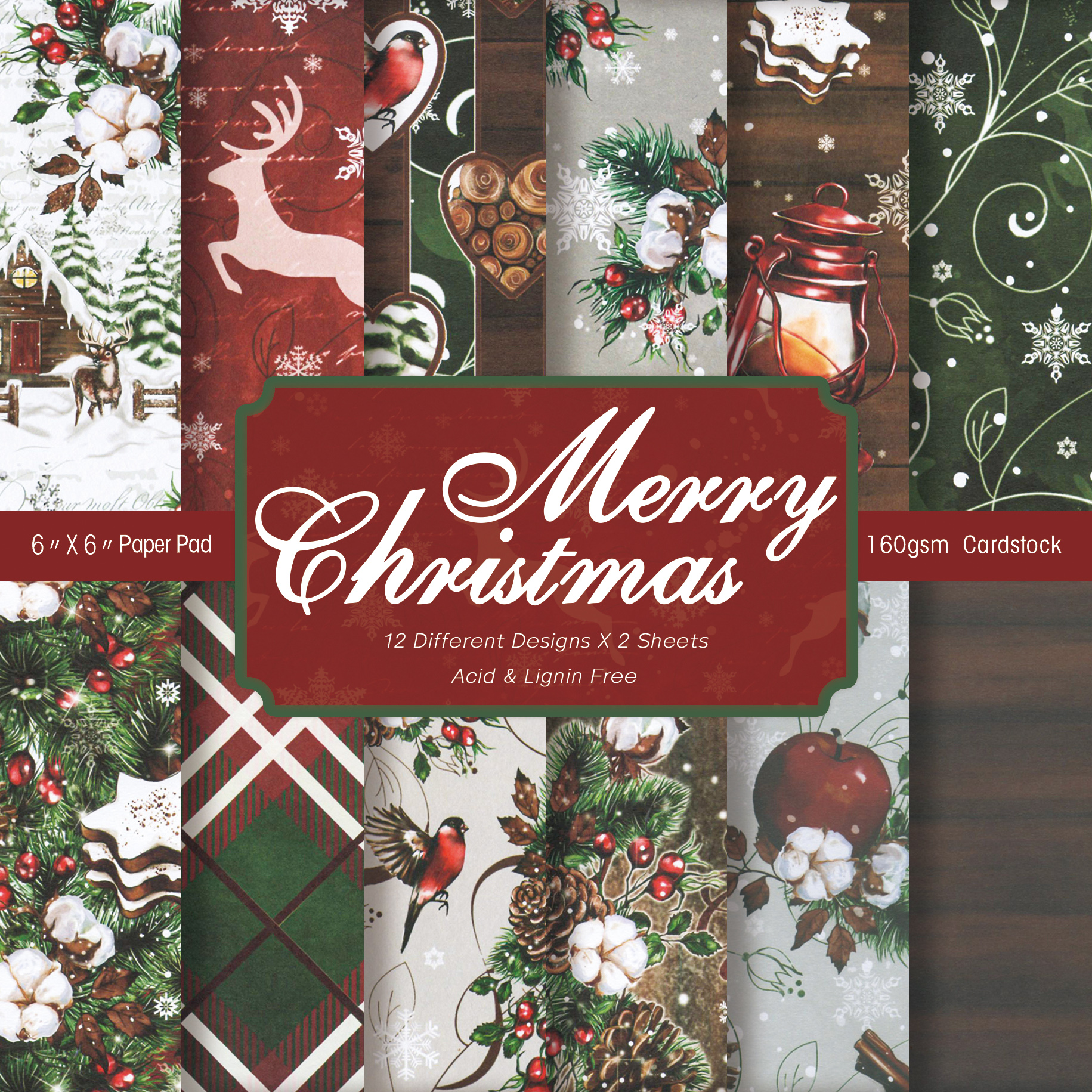 Christmas Throw Blanket - Bloc de papel para álbum de