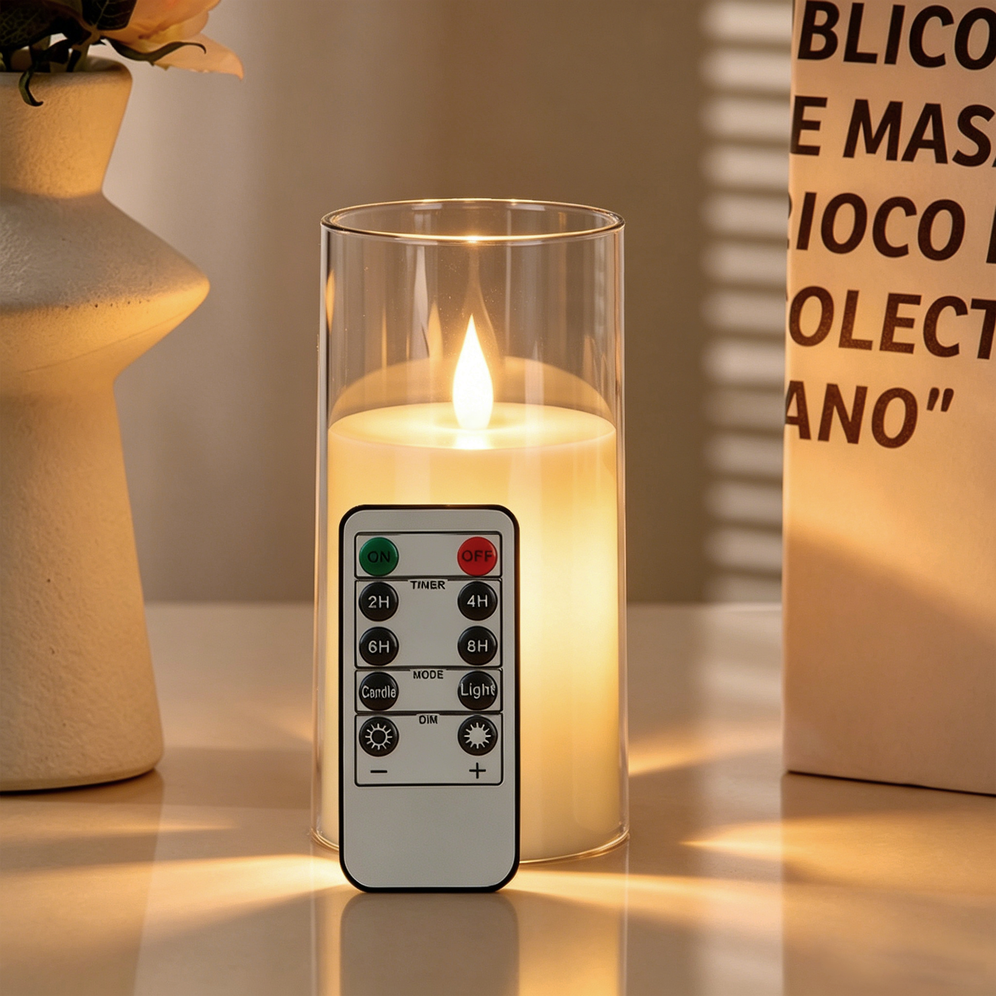 Holiday Candle Set - Juego de 3 Velas LED sin