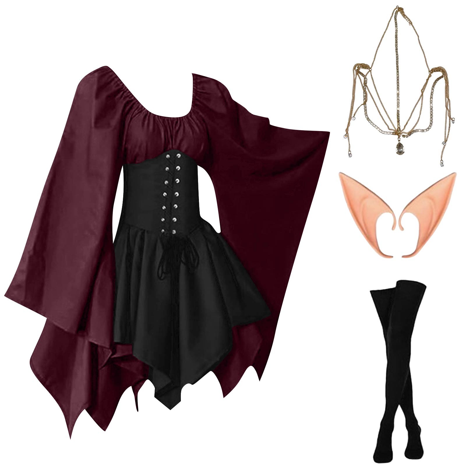 Halloween Cosplay Palacio Vict - Elf Costume Christmas reseña y precio