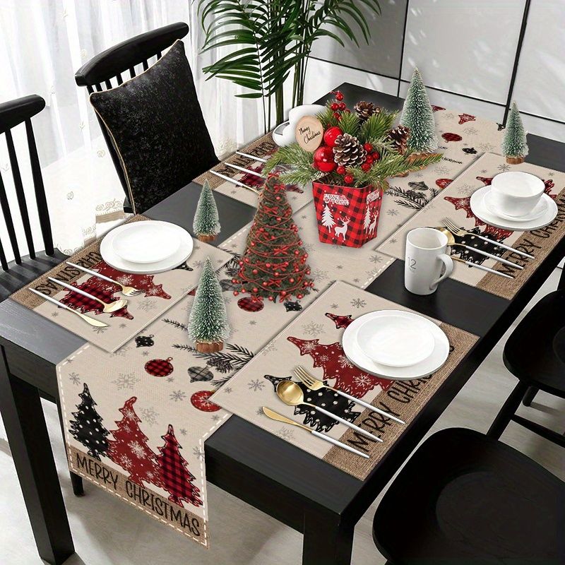 Juego de Manteles Individuales - Christmas Table Runner reseña y precio
