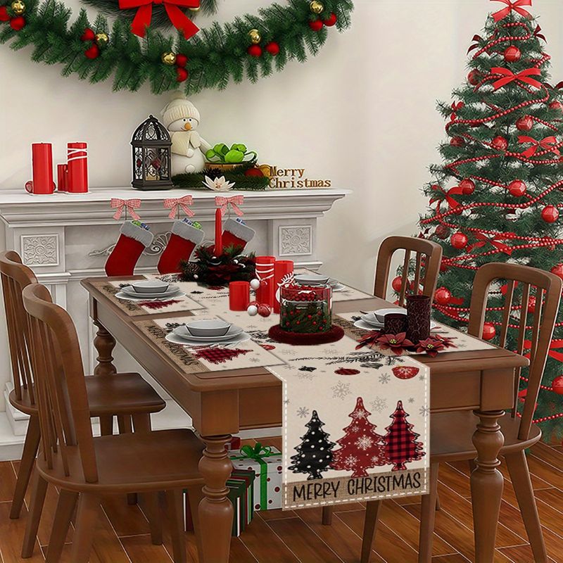 Juego de Manteles Individuales - Christmas Table Runner reseña y precio