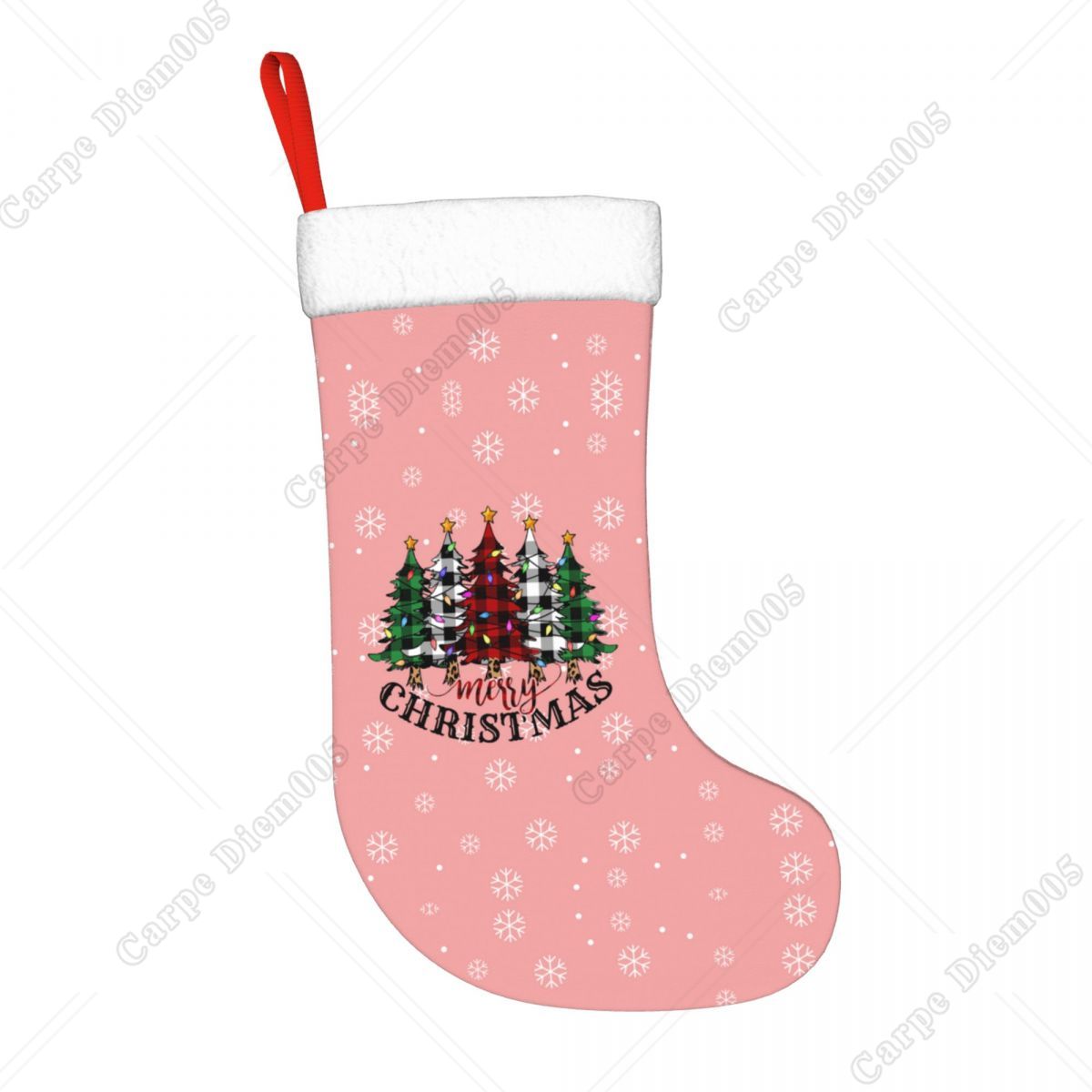 Medias de Navidad con copos de - Christmas Stocking Hanging reseña y precio