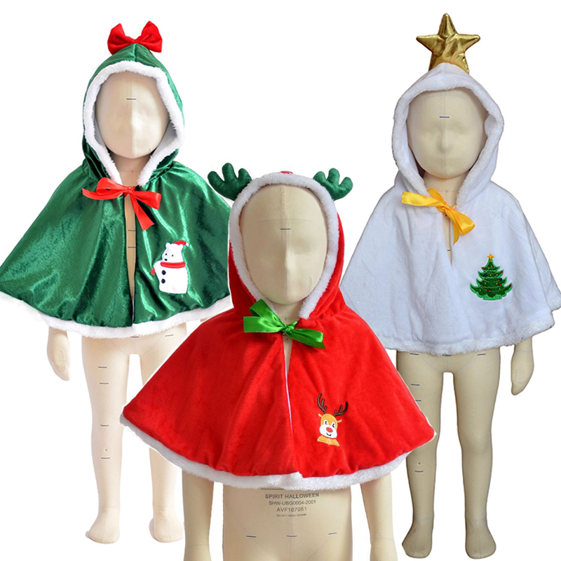 Poncho con capucha de Navidad  - Elf Costume Christmas reseña y precio