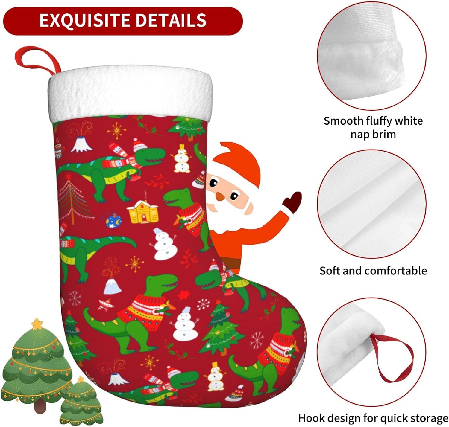 Lindas medias navideñas de din - Christmas Stocking Hanging reseña y precio