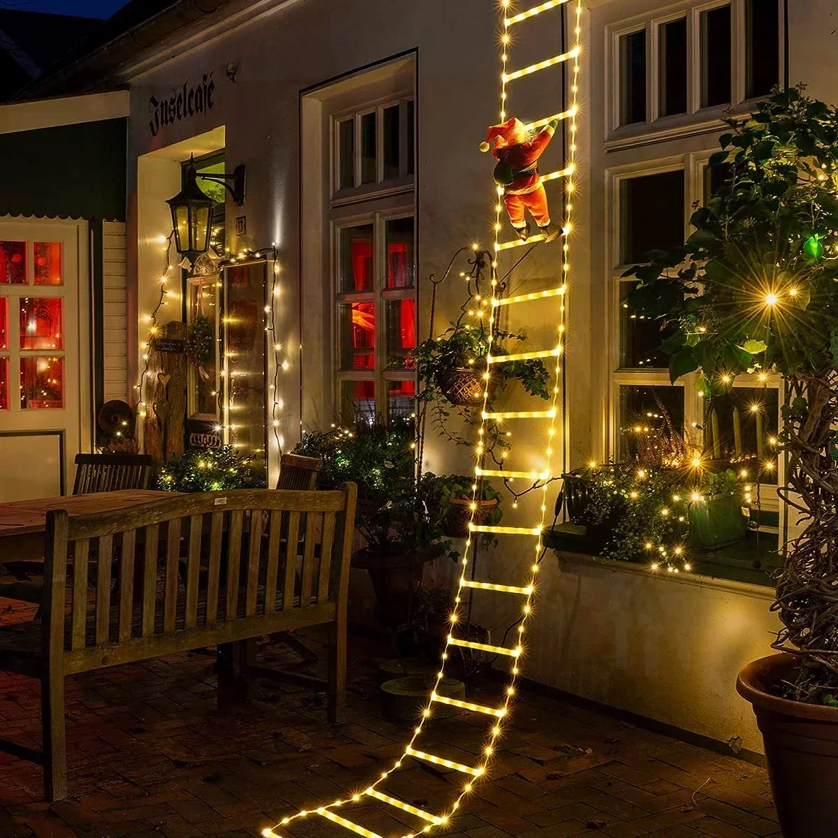 Luz LED de escalera para decor - Christmas Lights Outdoor reseña y precio