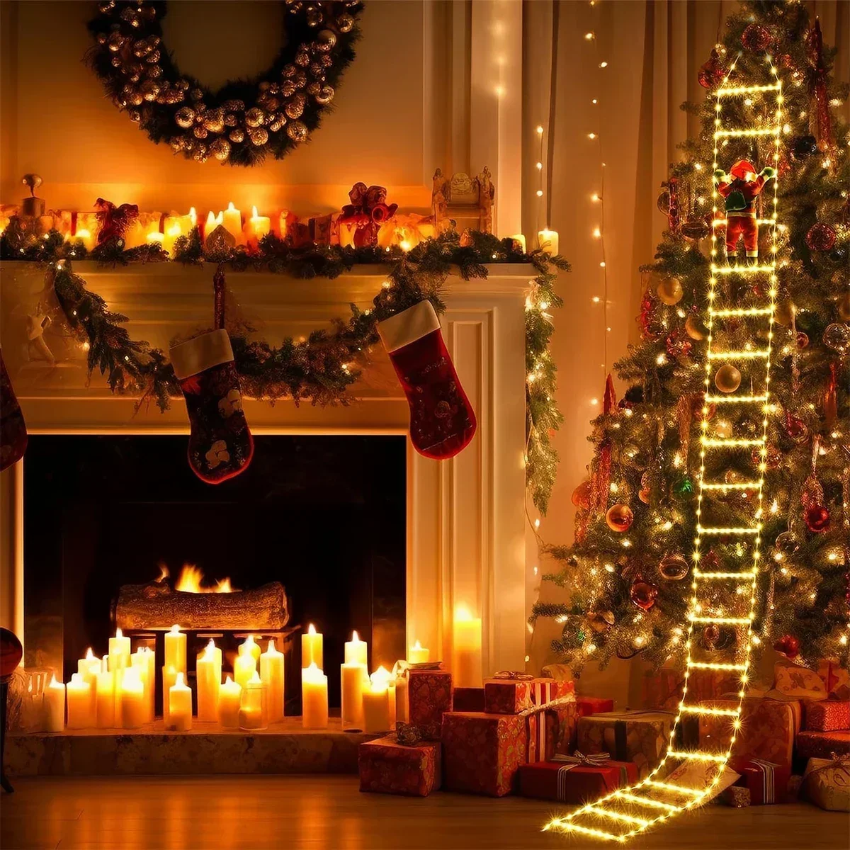 Luz LED de escalera para decor - Christmas Lights Outdoor reseña y precio