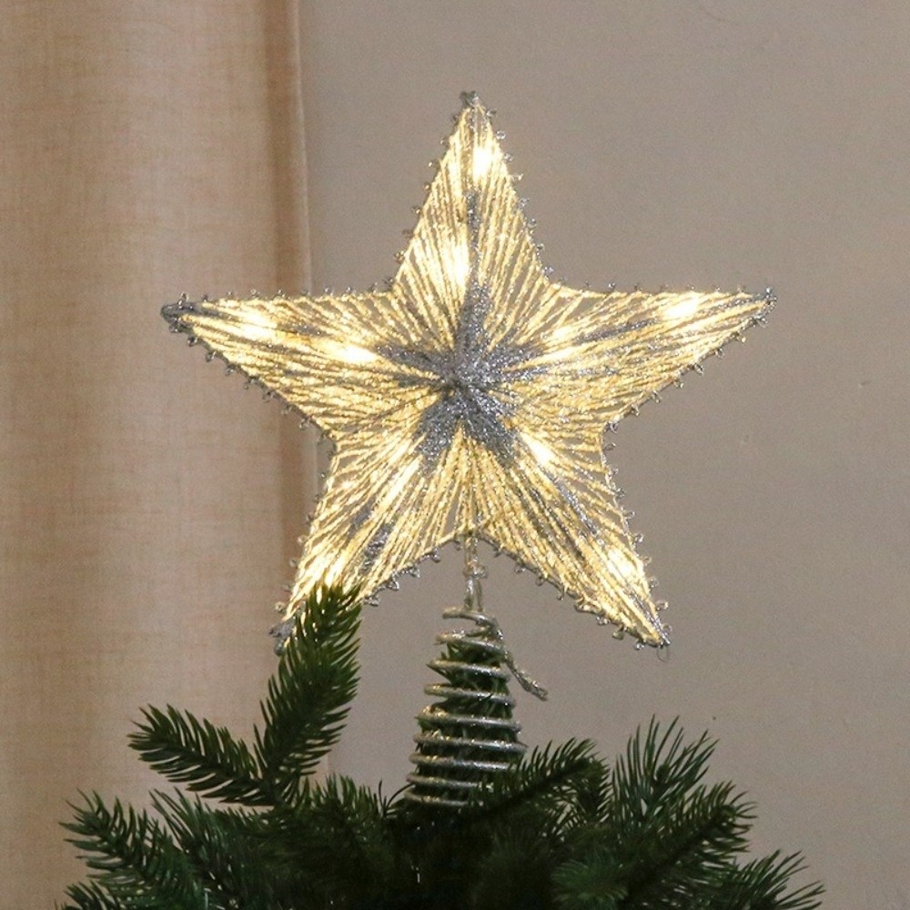 Adorno de árbol de Navidad con - Star Tree Topper reseña y precio