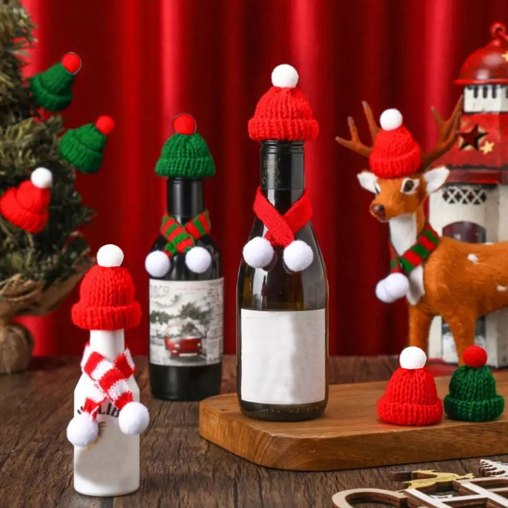10 Uds. De Mini gorro tejido d - Santa Hat Plush reseña y precio