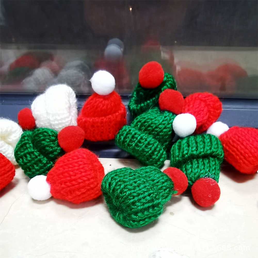 10 Uds. De Mini gorro tejido d - Santa Hat Plush reseña y precio