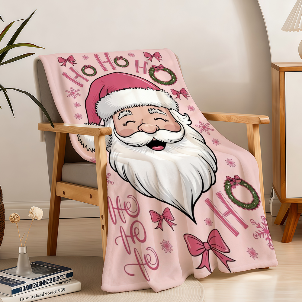 Manta navideña rosa, manta de  - Christmas Throw Blanket reseña y precio