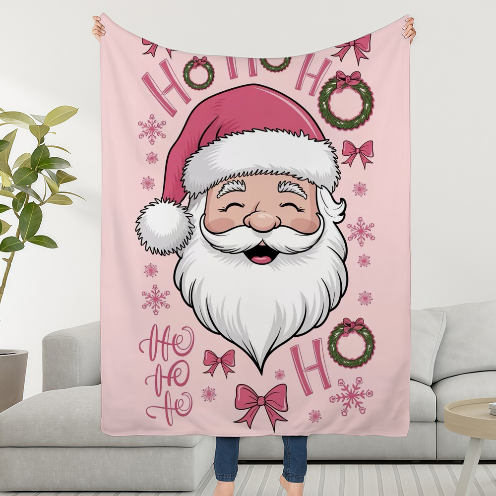 Manta navideña rosa, manta de  - Christmas Throw Blanket reseña y precio