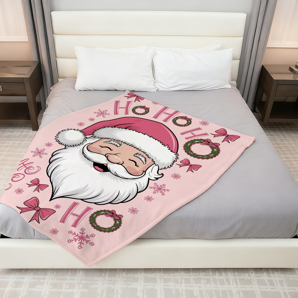 Manta navideña rosa, manta de  - Christmas Throw Blanket reseña y precio