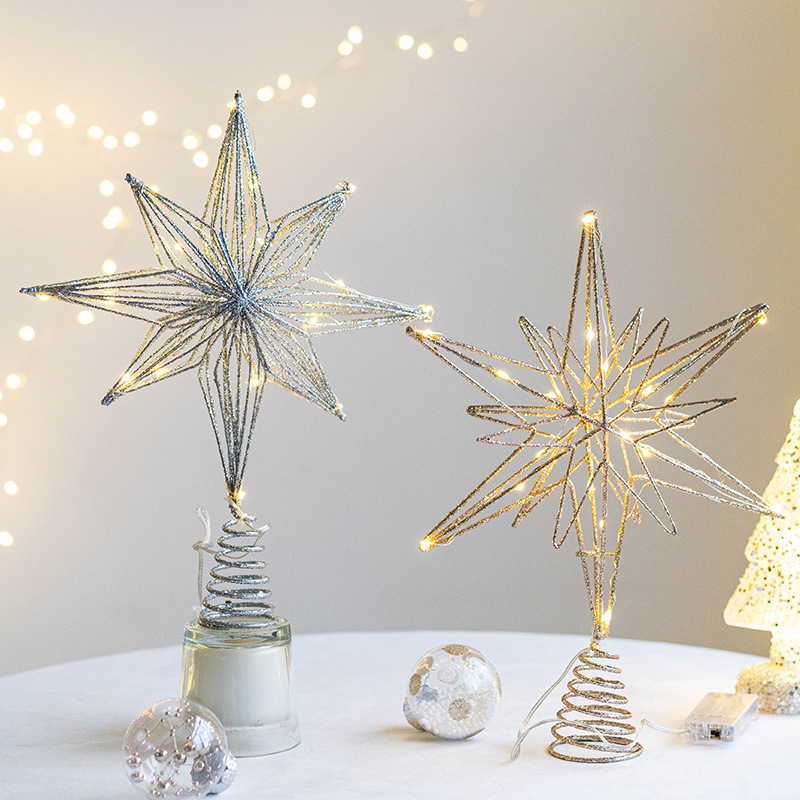 Adorno de árbol de Navidad con - Star Tree Topper reseña y precio