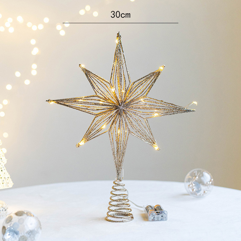 Adorno de árbol de Navidad con - Star Tree Topper reseña y precio