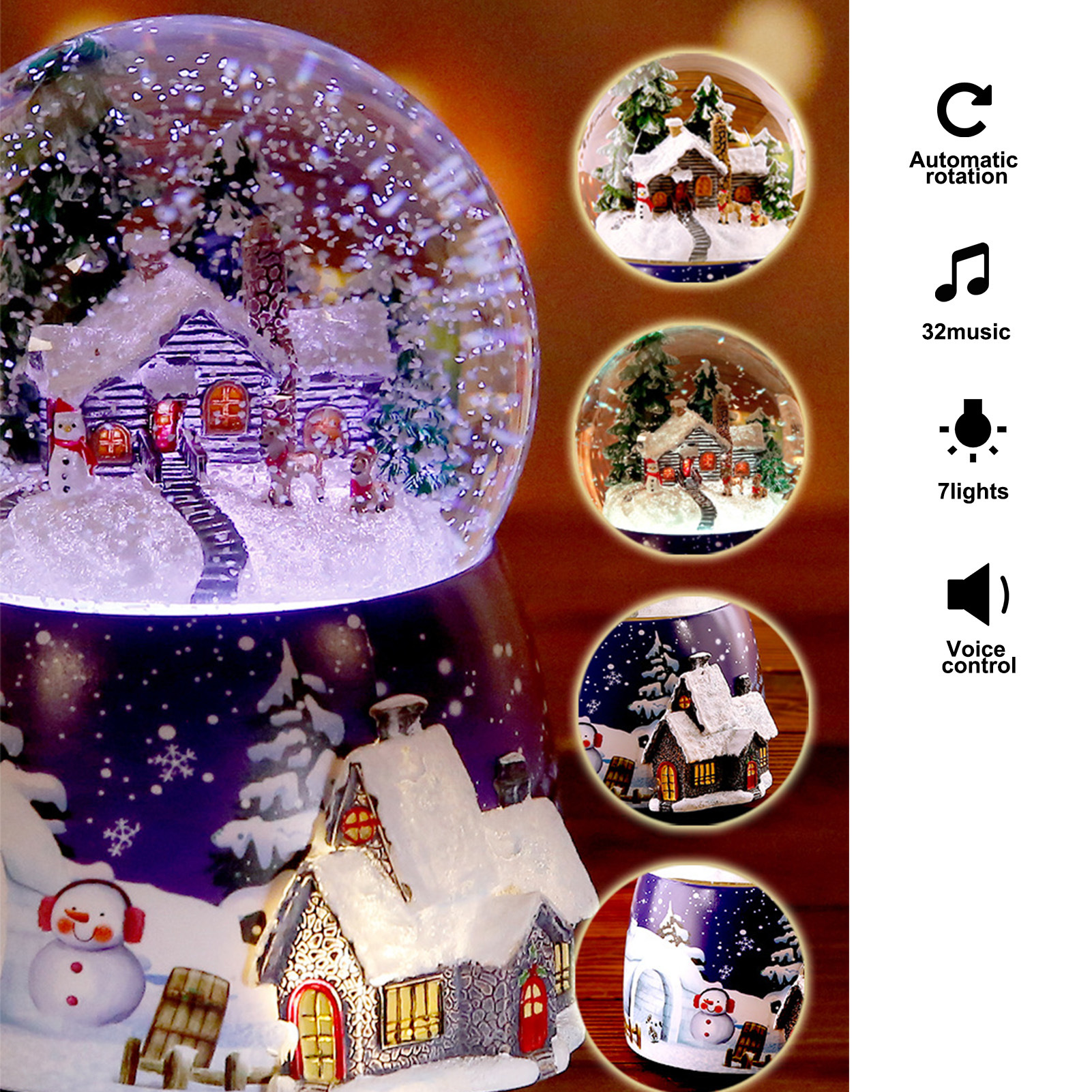 Caja de música de resina, bola - Snow Globe Musical reseña y precio