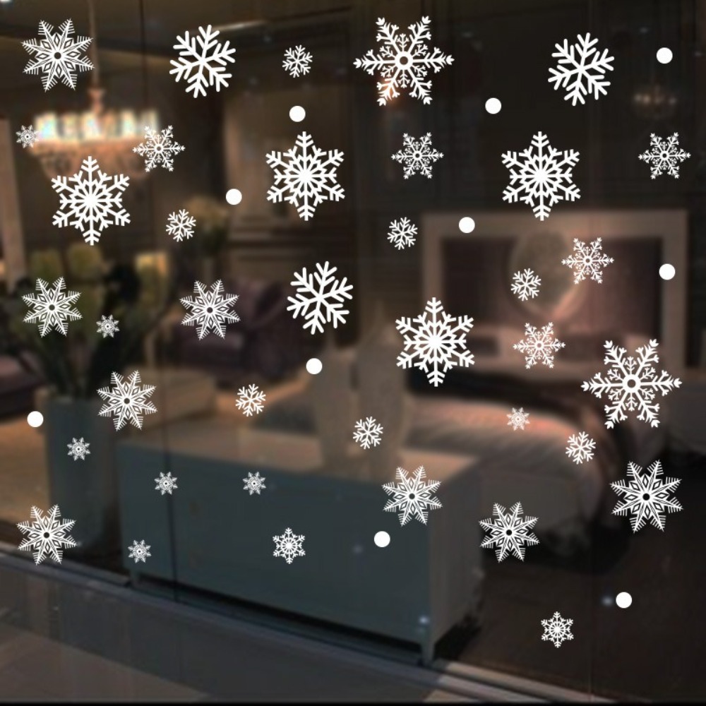 30 Piezas de Adhesivos Navideñ - Snowflake Window Decal reseña y precio