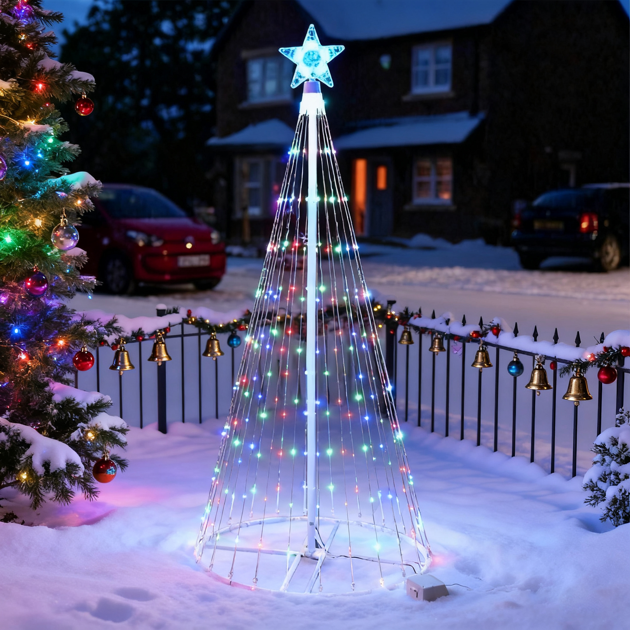 Guirnalda de luces LED de casc - Star Tree Topper reseña y precio