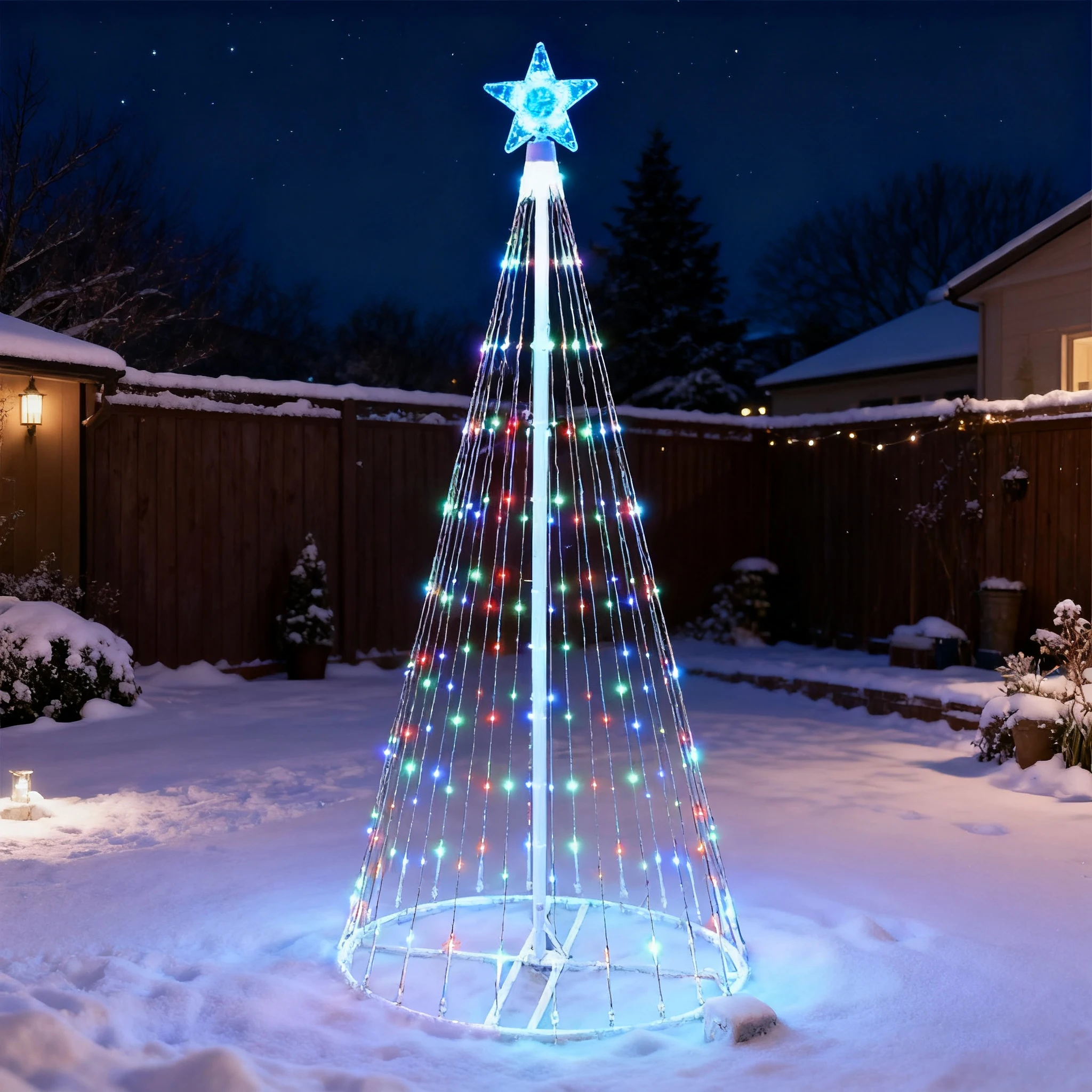 Guirnalda de luces LED de casc - Star Tree Topper reseña y precio