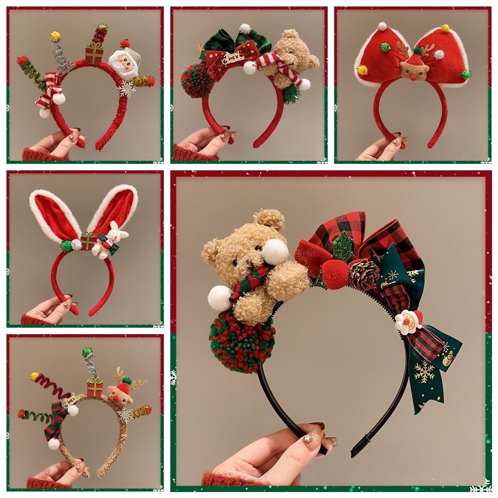 Decoración navideña, diadema n - Reindeer Antlers Headband reseña y precio