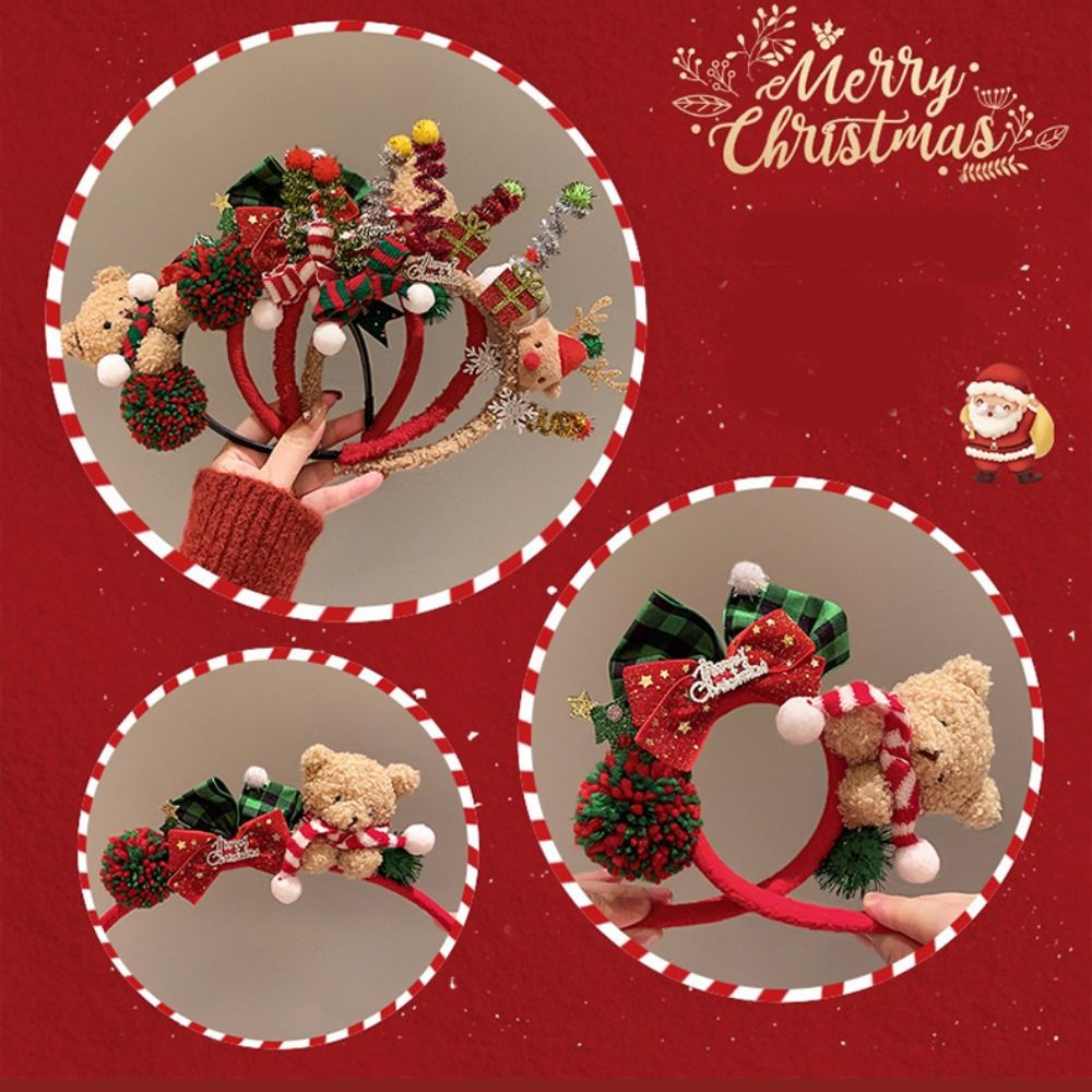 Decoración navideña, diadema n - Reindeer Antlers Headband reseña y precio