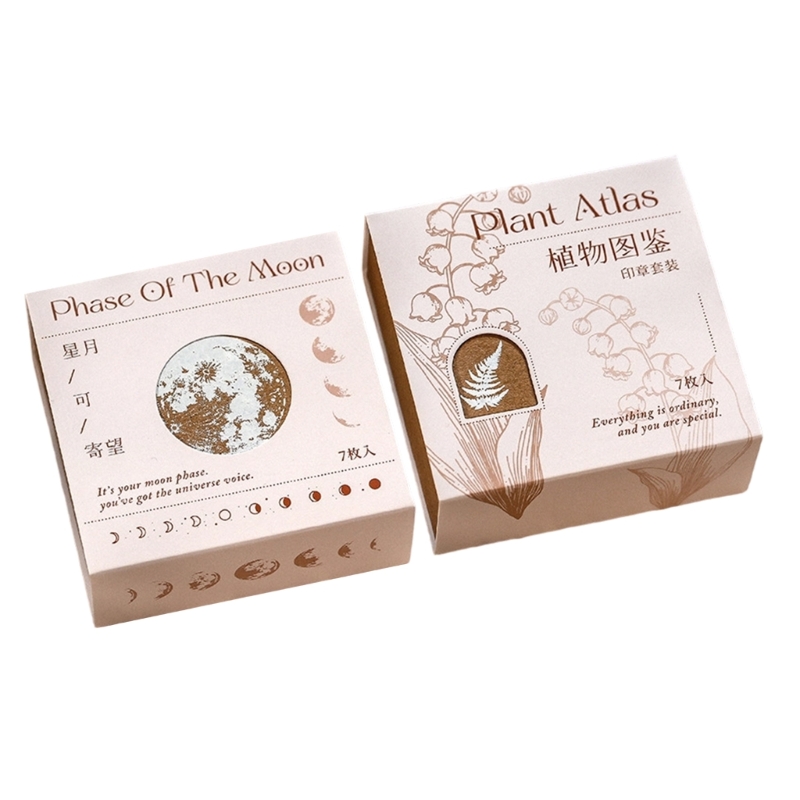 Juego sellos bloques madera, h - Gift Box Wrap Set reseña y precio