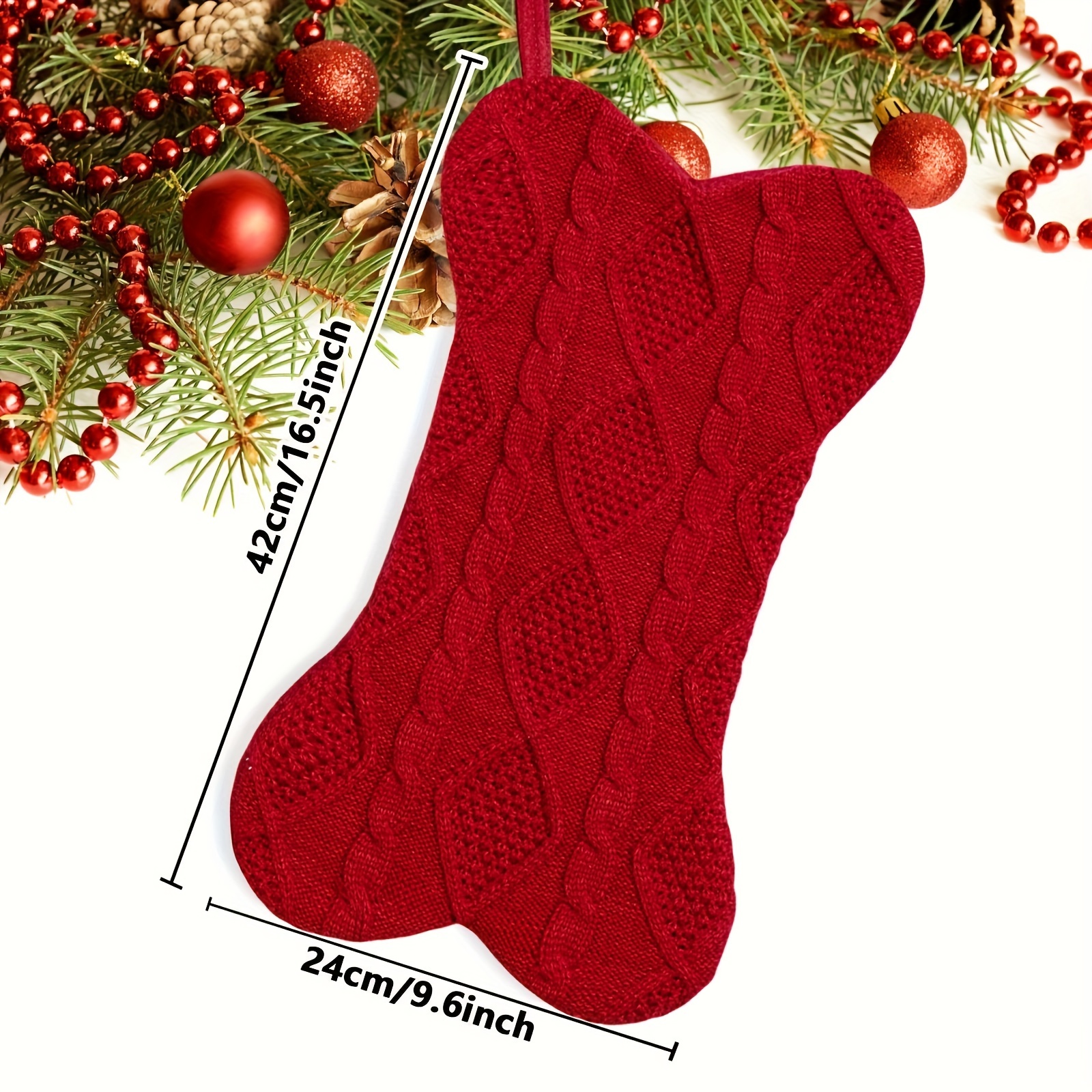 Calcetín Navideño para Perro,  - Christmas Stocking Hanging reseña y precio
