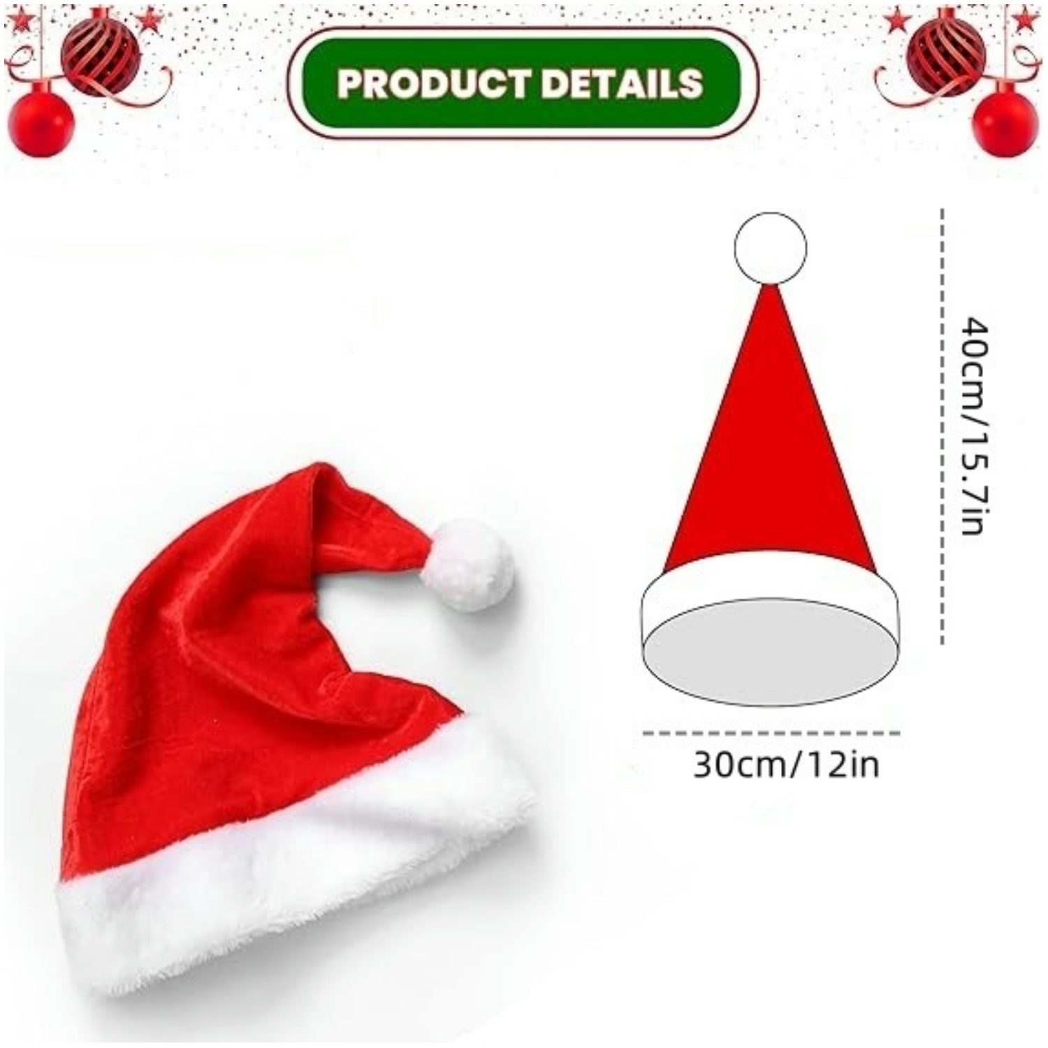 Conjunto de gorros de Papá Noe - Santa Hat Plush reseña y precio