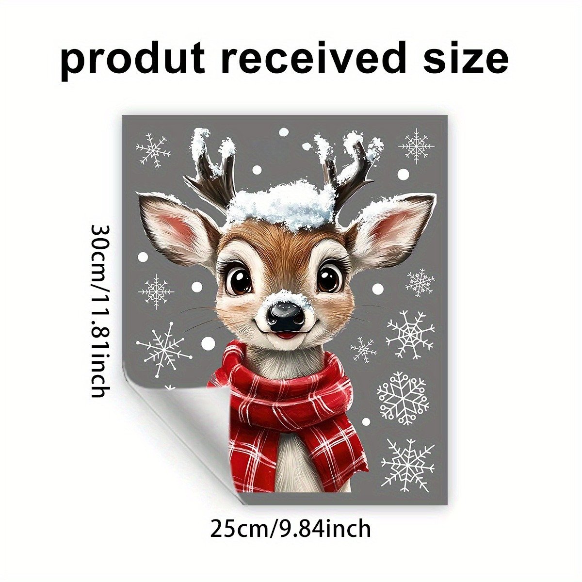1 bufanda navideña, copo de ni - Snowflake Window Decal reseña y precio