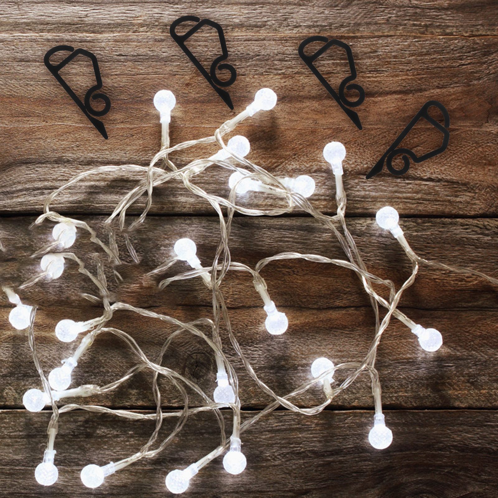 120 Ganchos Resistentes a la I - Christmas Lights Outdoor reseña y precio