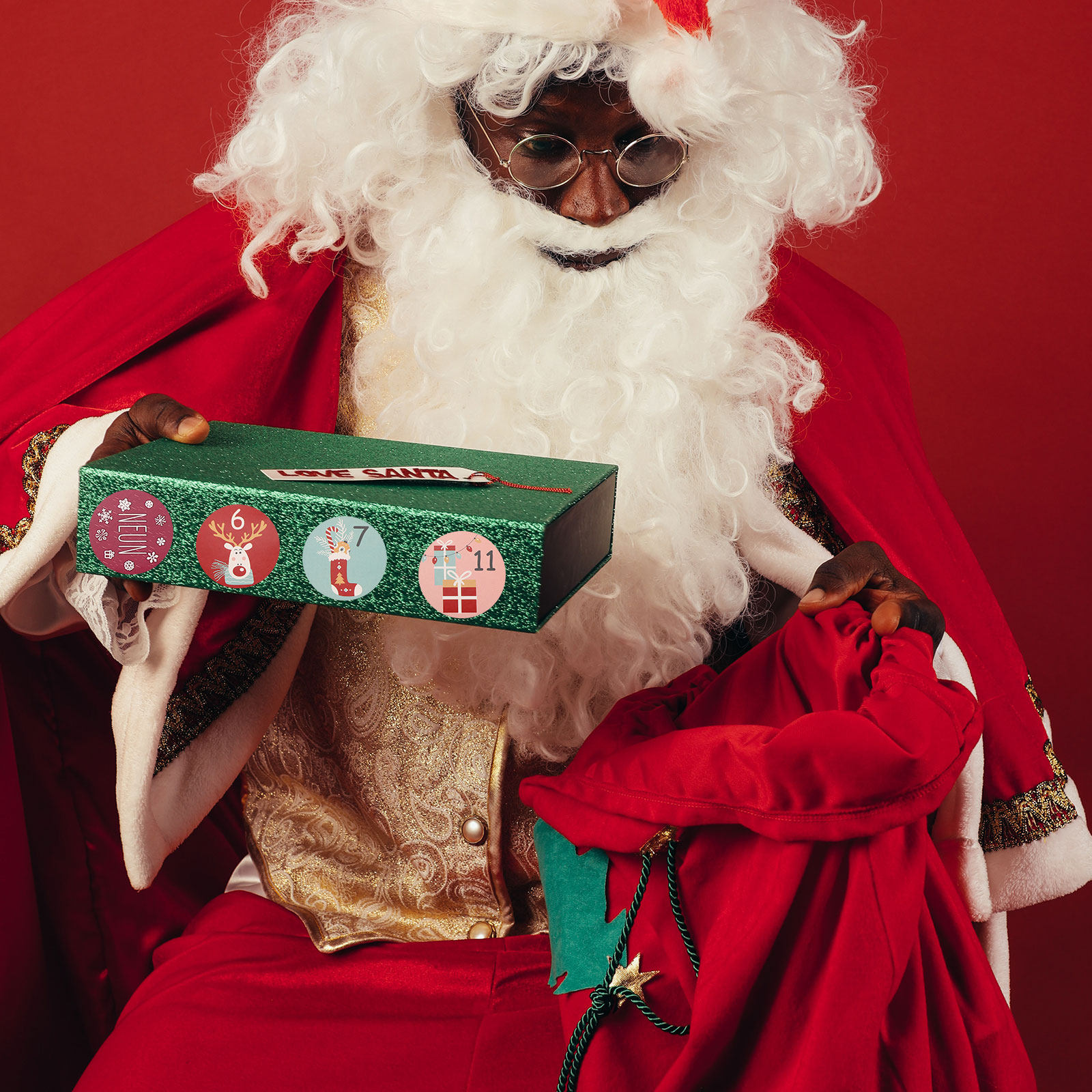 10 hojas de pegatinas navideña - Advent Calendar Gift reseña y precio